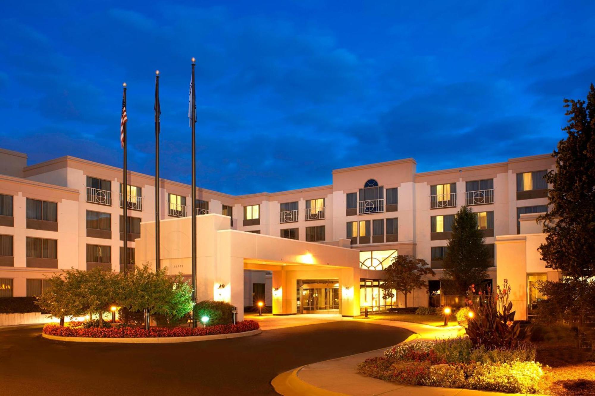 Detroit Metro Airport Marriott Hotel Romulus Buitenkant foto